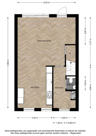 Floorplan - Nilantstraat 20, 7415 TE Deventer